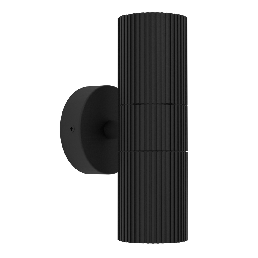 Eglo - Außenwandleuchte 2x GU10/28 W/230 V, IP44, schwarz