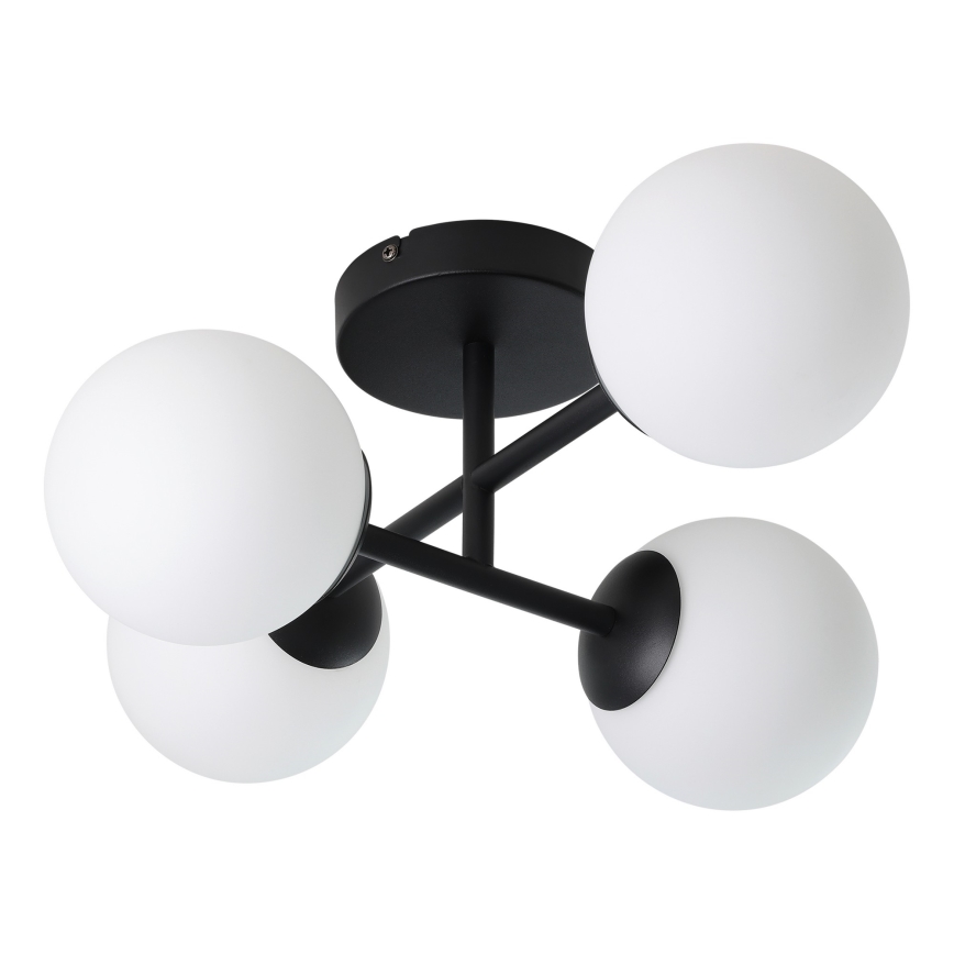 Eglo - LED-Aufputz-Deckenleuchte für Badezimmer 4xG9/4,2W/230V IP44 schwarz