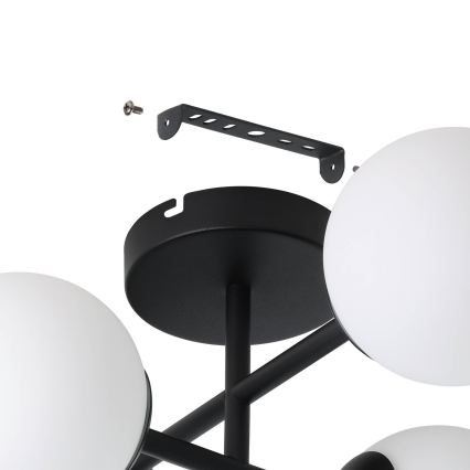 Eglo - Plafonnier LED pour salle de bains en applique 4xG9/4,2W/230V IP44 noir