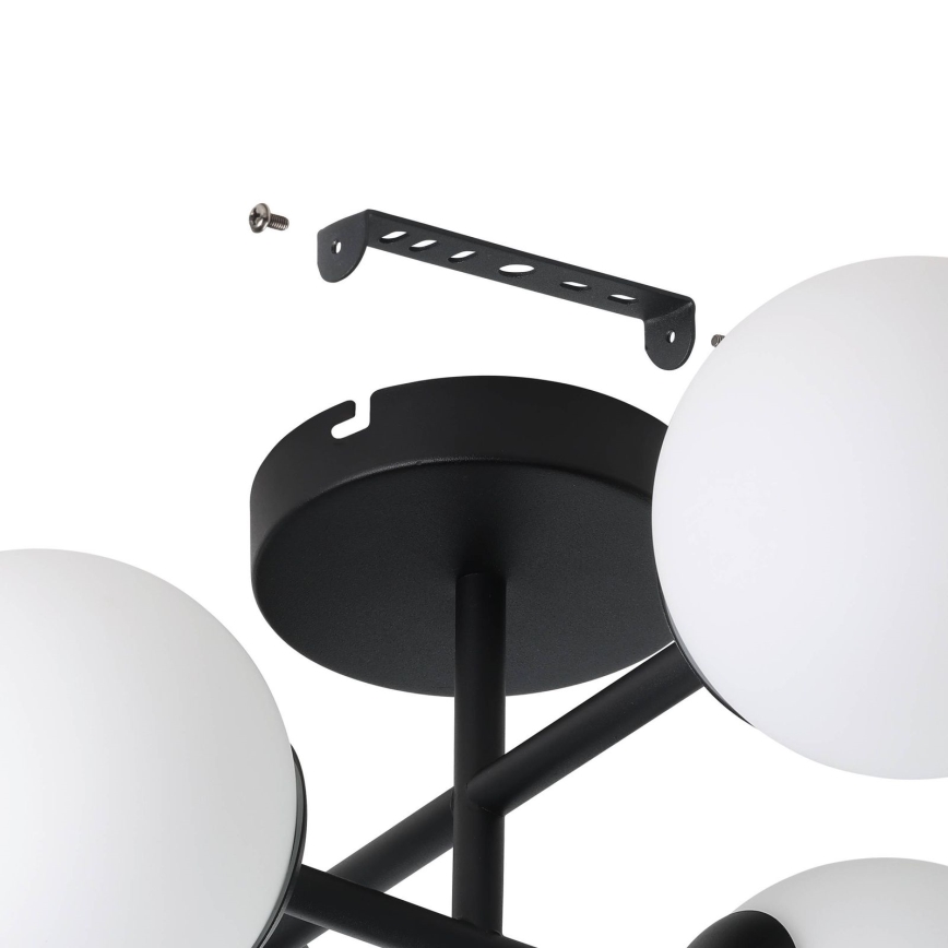 Eglo - Plafonnier LED pour salle de bains en applique 4xG9/4,2W/230V IP44 noir