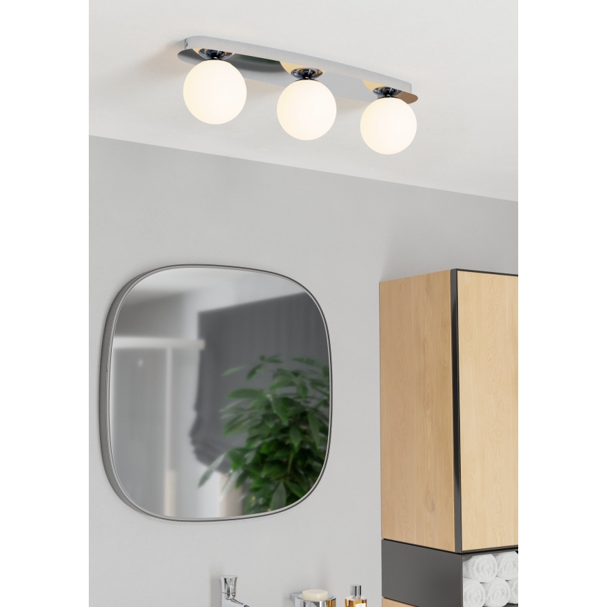 Eglo - Plafonnier LED pour salle de bains 3xG9/4,2W/230V IP44 chrome brillant