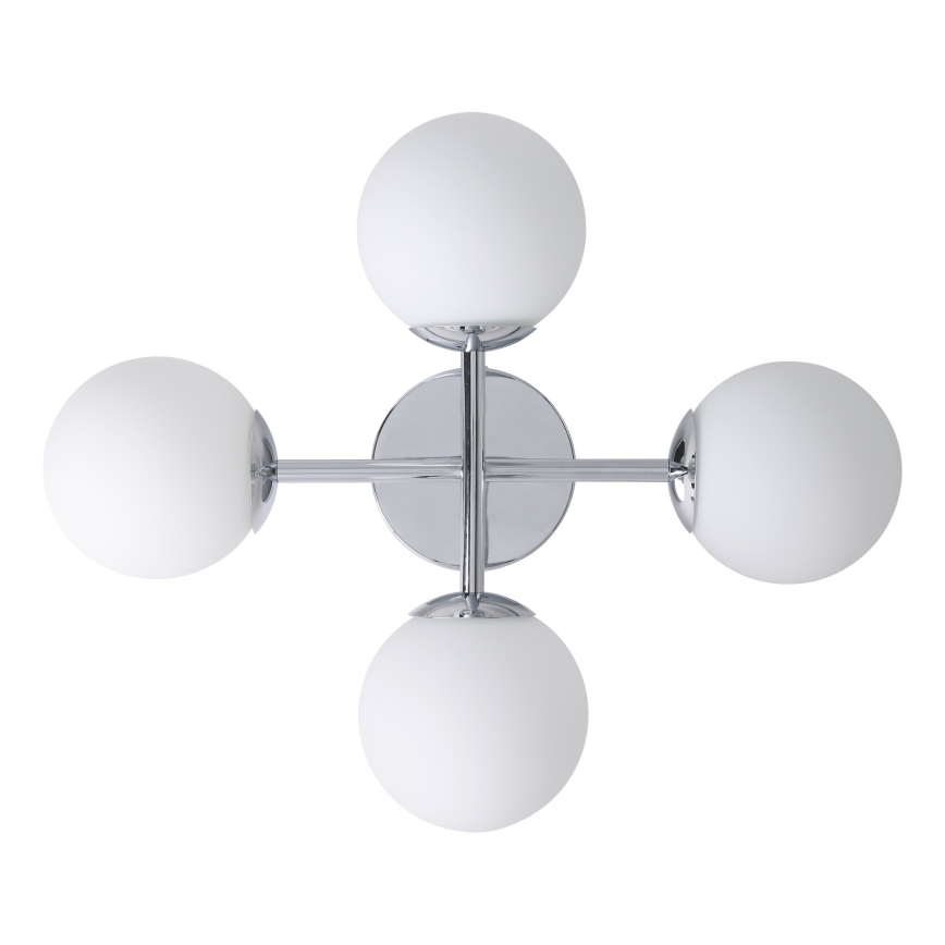 Eglo - Plafoniera LED da bagno a montaggio superficiale 4xG9/4,2W/230V IP44 cromo lucido