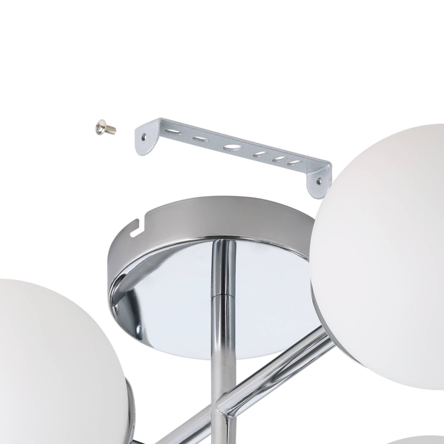 Eglo - Plafoniera LED da bagno a montaggio superficiale 4xG9/4,2W/230V IP44 cromo lucido