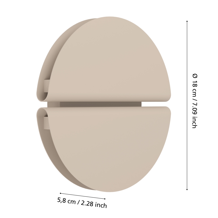 Eglo - Applique da esterno a LED/4,5W/230V 2700/4000/6500K IP44 beige