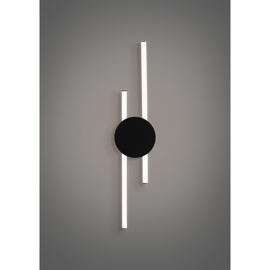 Eglo - Applique LED/20W/230V + LED/0,91W, nera