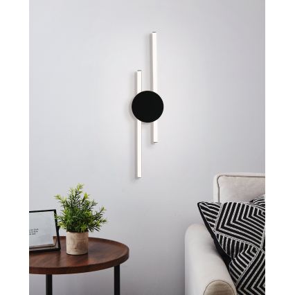 Eglo - LED Wandleuchte LED/20W/230V + LED/0,91W schwarz