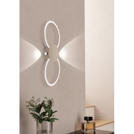 Eglo - Lampada da parete LED/20W/230V + LED/0,91W beige