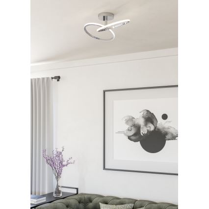 Eglo - Plafoniera LED/12W/230V 2700/4000/6500K cromo lucido