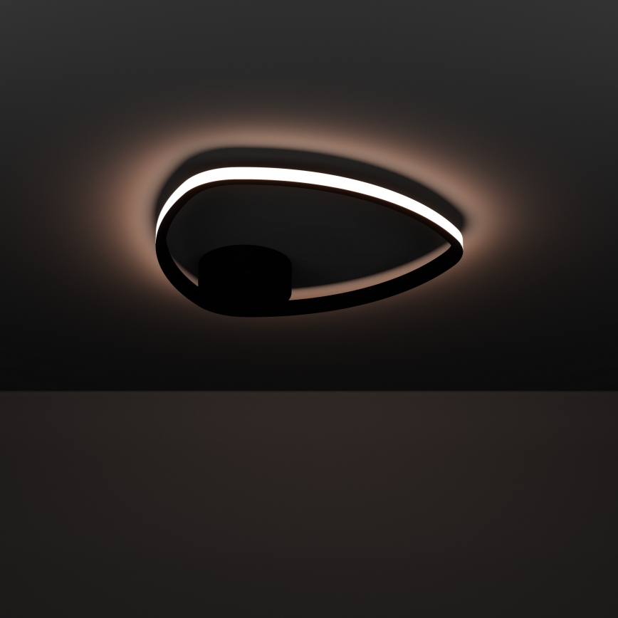 Eglo - LED-Deckenleuchte LED/9,7 W/230 V Ø 37,5 cm schwarz