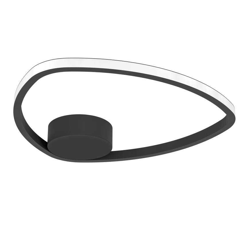 Eglo - Plafonnier LED 9,7 W/230 V, Ø 37,5 cm, noir
