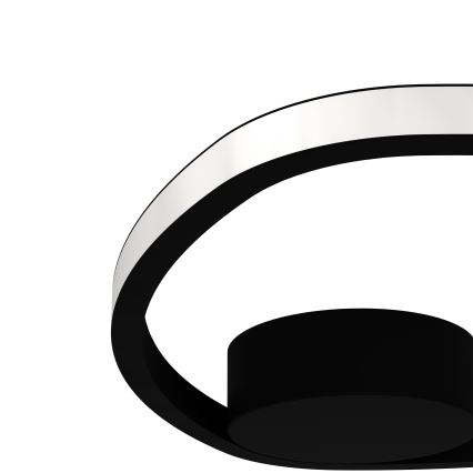 Eglo - Plafonnier LED 9,7 W/230 V, Ø 37,5 cm, noir
