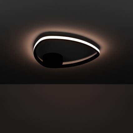 Eglo - Plafonnier LED 9,7 W/230 V, Ø 37,5 cm, noir