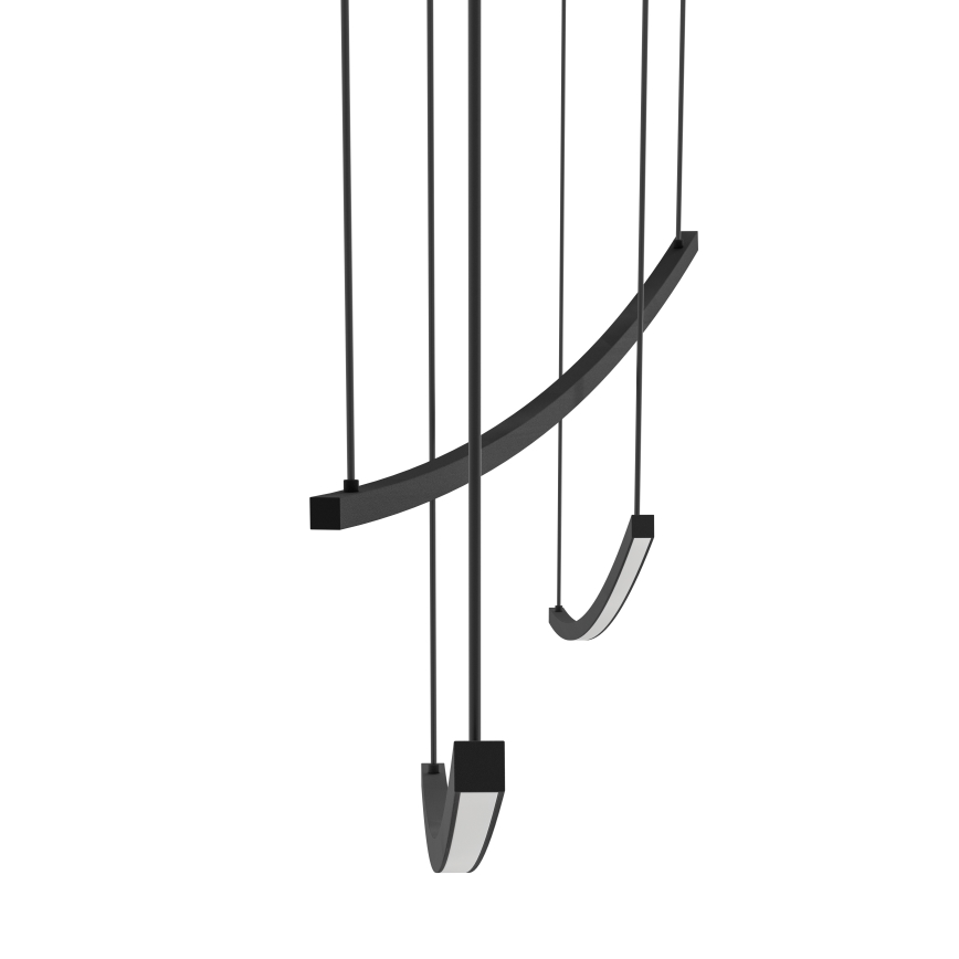 Eglo - Suspension LED dimmable sur câble LED/22W/230V 2700/4000/6500K noire