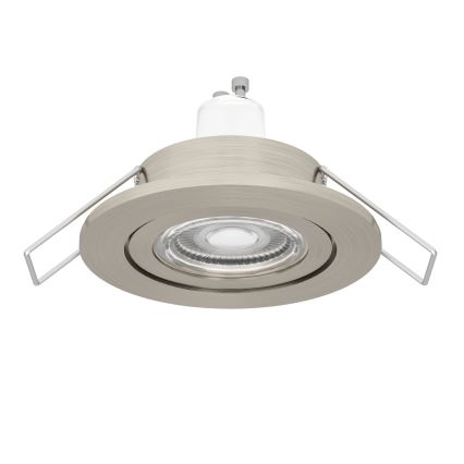 Eglo - LED-Einbaustrahler für Badezimmer 1xGU10/4,5W/230V IP44 mattchrom