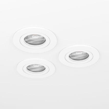Eglo - Lot de 3 spots LED encastrables 1xGU10/4,5W/230V blanc