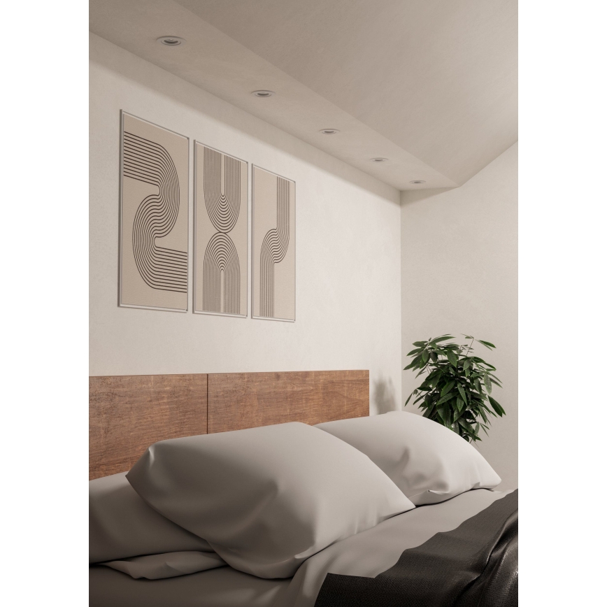 Eglo - 3er-Set LED-Einbaustrahler 1x GU10/4,5W/230V weiß
