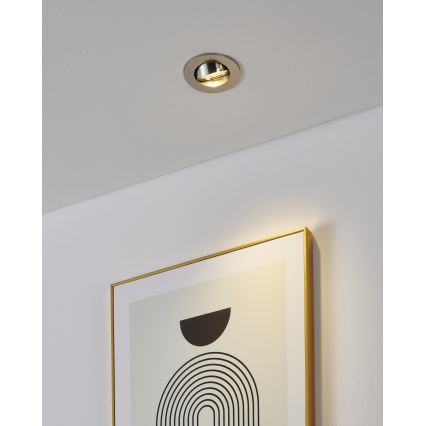 Eglo - Lot de 3 spots LED encastrés 1x GU10/4,5 W/230 V, chrome mat