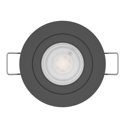 Eglo - Faretto LED da incasso per bagno 1xGU10/4,5W/230V IP44 nero