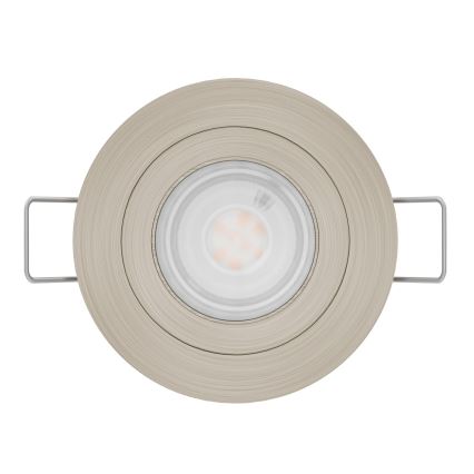 Eglo - Faretto LED da incasso per bagno 1xGU10/4,5W/230V IP44 cromo satinato
