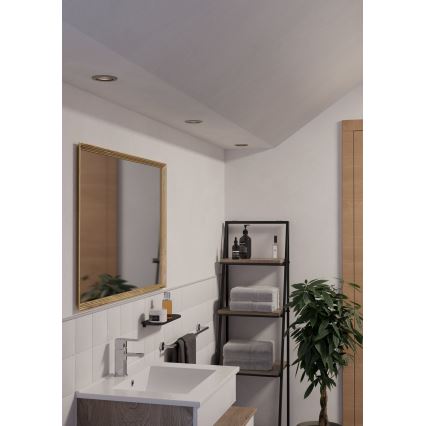 Eglo - Faretto LED da incasso per bagno 1xGU10/4,5W/230V IP44 cromo satinato