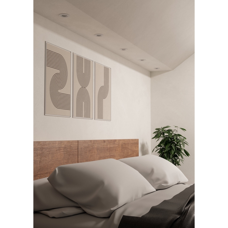 Eglo - 3er-Set LED Einbaustrahler 1x GU10/4,5W/230V weiß