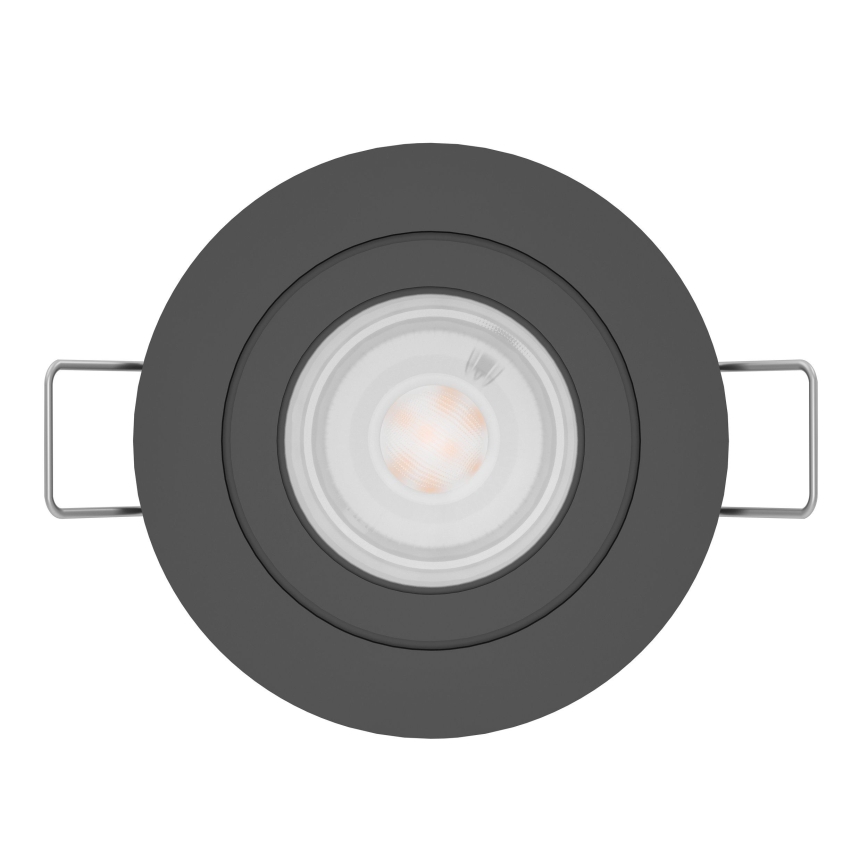 Eglo - Spot LED encastré 1xGU10/4,5W/230V noir