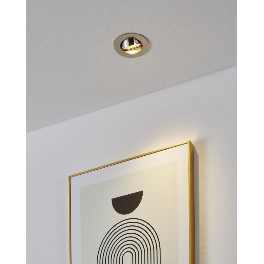 Eglo - Set di 3 faretti LED da incasso, 1x GU10/4,5W/230V, cromo opaco