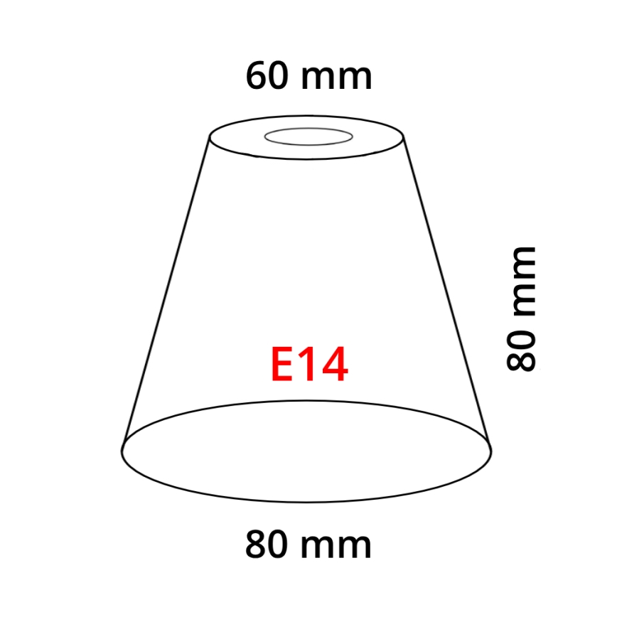 Eglo 902262 - Abat-jour MY CHOICE E14 diam. 8 cm
