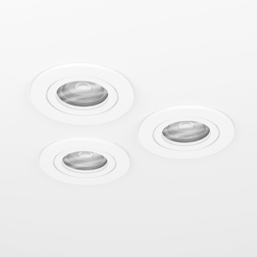 Eglo - Lot de 3 spots encastrés LED/4,8W/230V 2700/4000/6500K blanc