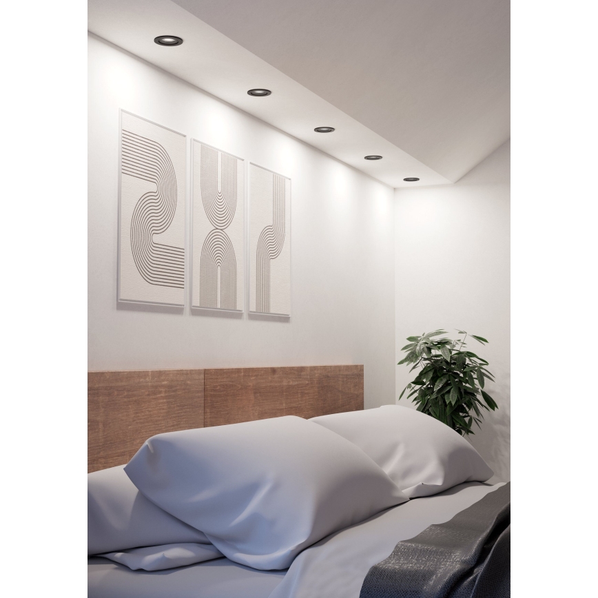 Eglo - LED-Einbaustrahler LED/4,8W/230V 2700/4000/6500K schwarz