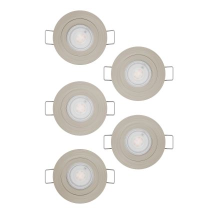 Eglo - Set 5x LED Einbaustrahler LED/4,8W/230V 2700/4000/6500K matt-chrom