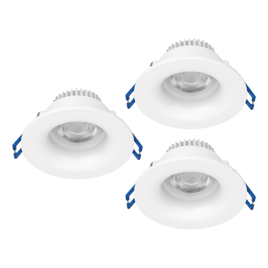 Eglo - SET 3x faretti da incasso per bagno LED/4,9W/230V 2700/4000/6500K Ø 8,8 cm IP65 bianco