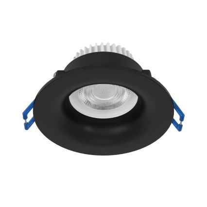 Eglo - LED-Badezimmer-Einbauleuchte LED/4,9W/230V 2700/4000/6500K Ø 8,8 cm IP65 schwarz