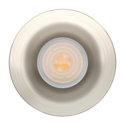 Eglo - Plafonnier encastré LED pour salle de bains / 4,9 W / 230 V / 2700/4000/6500 K / Ø 8,8 cm / IP65 / chrome mat