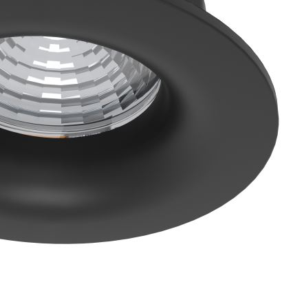 Eglo - Lot de 3 spots encastrés dimmables LED/4,8W/230V Ø 8,8 cm noir