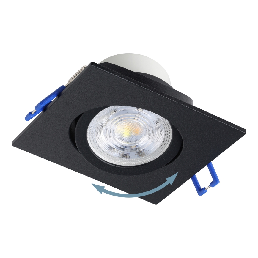 Eglo - Lot de 3 spots encastrés LED dimmables LED/4,8W/230V 8,8x8,8 cm noir