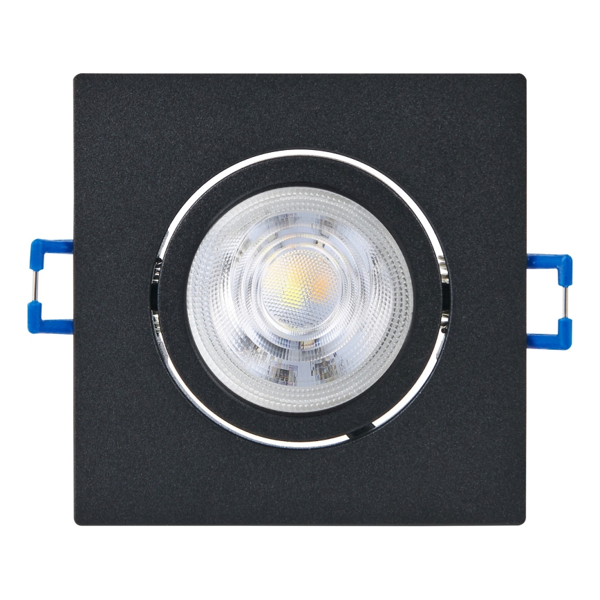 Eglo - Set 3x dimmbares LED-Einbau-Downlight LED/4,8W/230V 8,8x8,8 cm schwarz