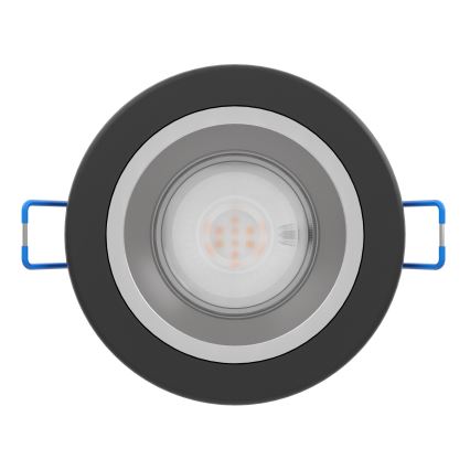 Eglo - Plafonnier LED encastré dimmable pour salle de bains LED/4,8W/230V 2700/4000/6500K IP44 noir