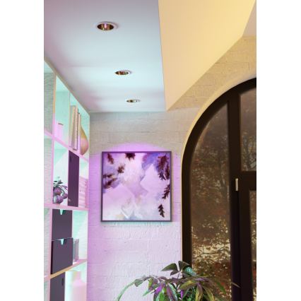 Eglo - LED RGBW dimmbare Badezimmer-Einbauleuchte LED/4,8W/230V 2700-6500K IP44 weiß/gold