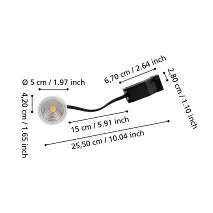 Eglo - Dimmbares LED-Modul LED/6,4W/230V 4000K
