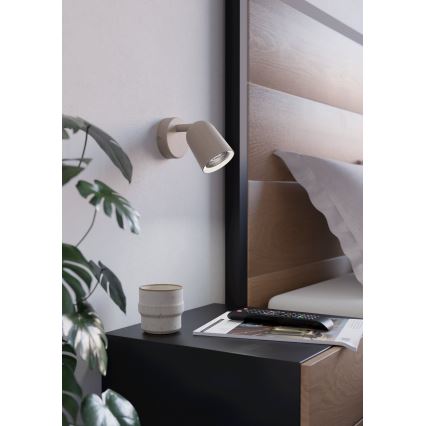 Eglo - Spot mural 1xGU10/5W/230V beige