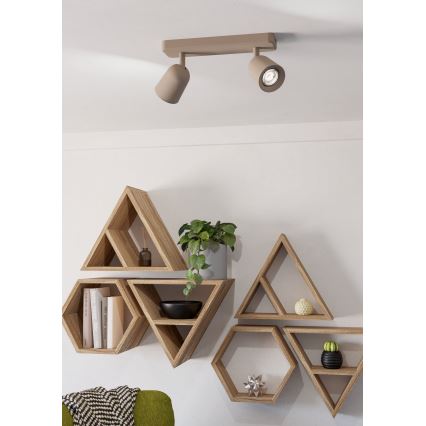 Eglo - Spotleuchte 2xGU10/10W/230V beige