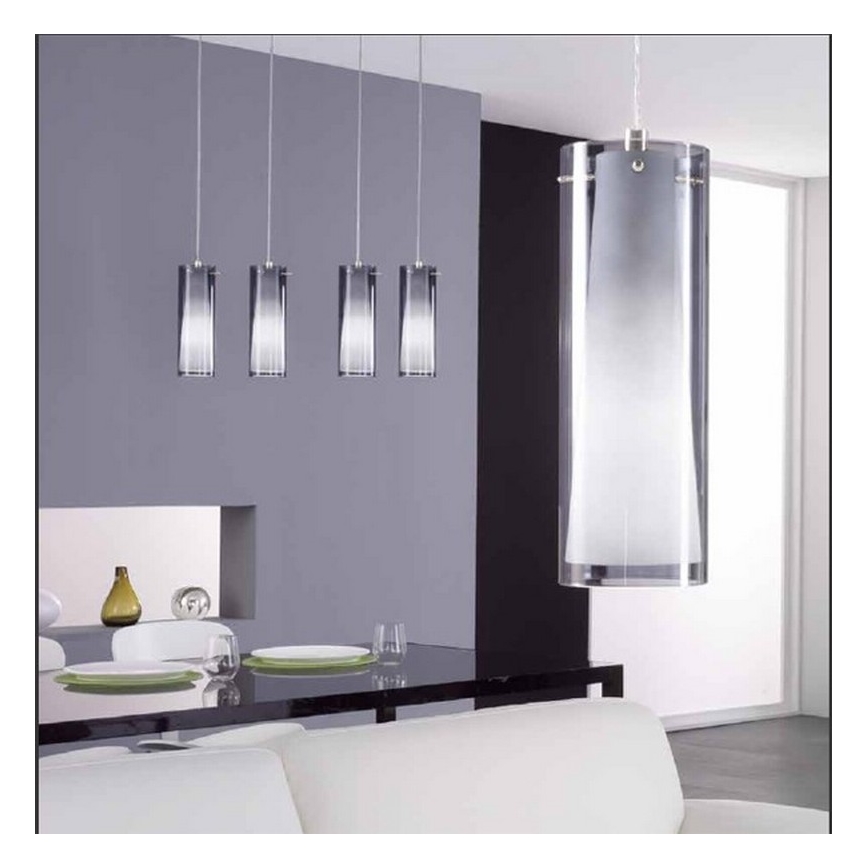 Eglo - Suspension 1 x E27/60W fumé