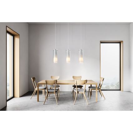 EGLO - Lampadario sospeso 3xE27/60W fumo