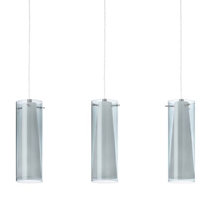 EGLO - Lampadario sospeso 3xE27/60W fumo