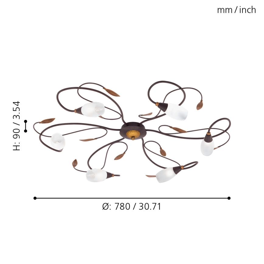 EGLO - Lampadario fisso 6xG9/40W
