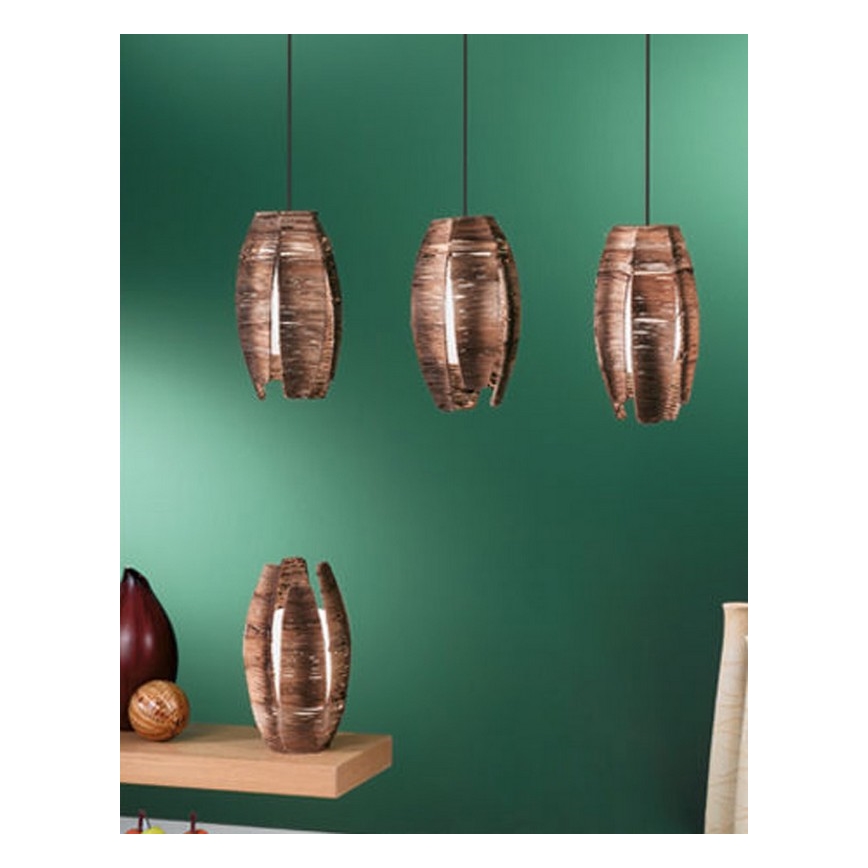 EGLO 91014 - Lampe de table MONGU 1xE27/60W marron
