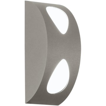 EGLO 91095 - Lampada LED da esterno MORINO 2xLED/4,76W argento