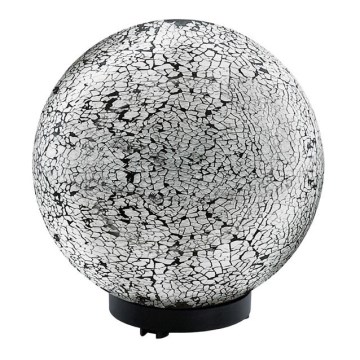 EGLO 91638 - Außenleuchte TERRALUNA 1 1xE27/18W schwarz / weiß IP44
