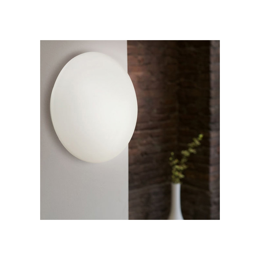 Eglo 91685 - Plafoniera LED da bagno BARI 1 LED/18W/230V IP44 vetro opale